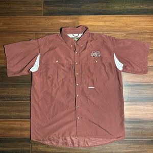 Drake Mississippi State Button Front Shirt